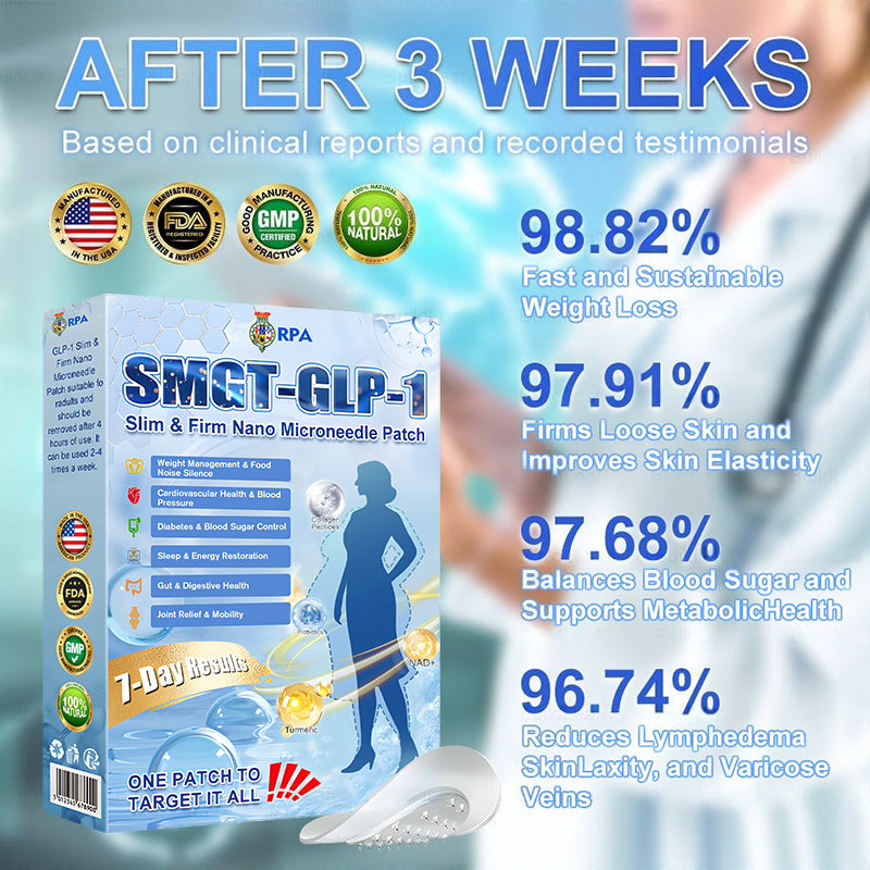 FDA Official Store | Rpaweightloss GLP-1 Slim & Firm Nano Microneedle Patch with Collagen, Turmeric & Matrixyl 3000丨Obesity, Cardiovascular Disease, Diabetes, Sleep Apnea, Joint Problems and More