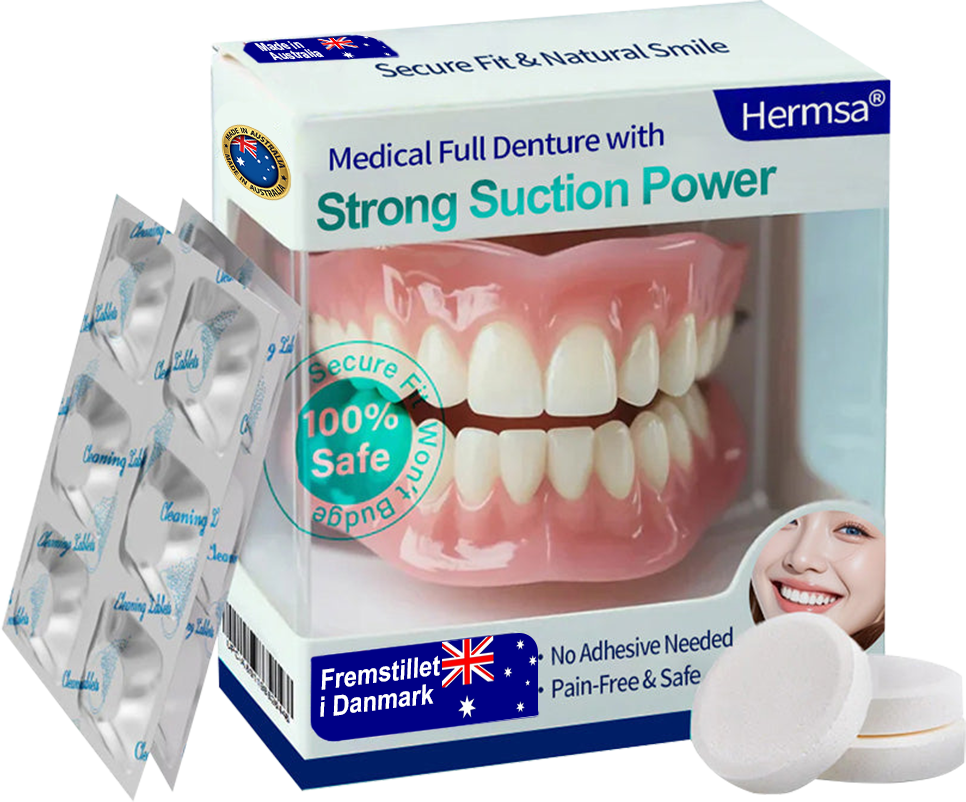 ✅ Made and Shipped from the AUS🍀Hermsa® Medical Full Denture with Strong Suction