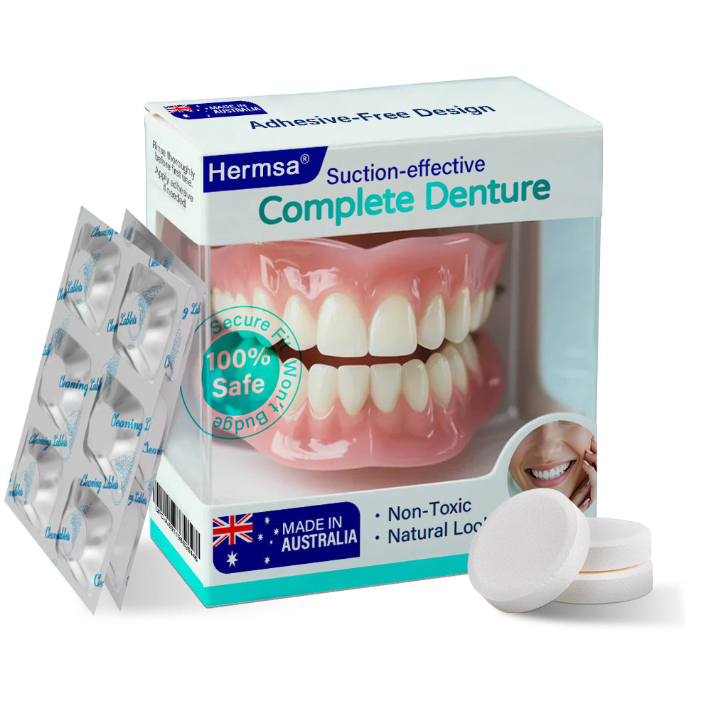 ✅ Made and Shipped from Australia | Hermsa® Suction-fit Complete Denture🍀
