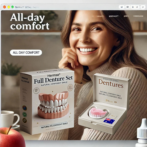 Hermsa®-🦷Advanced Customized Full Denture Set🦷 (⏰Limited time discount last 30 minutes⏰)