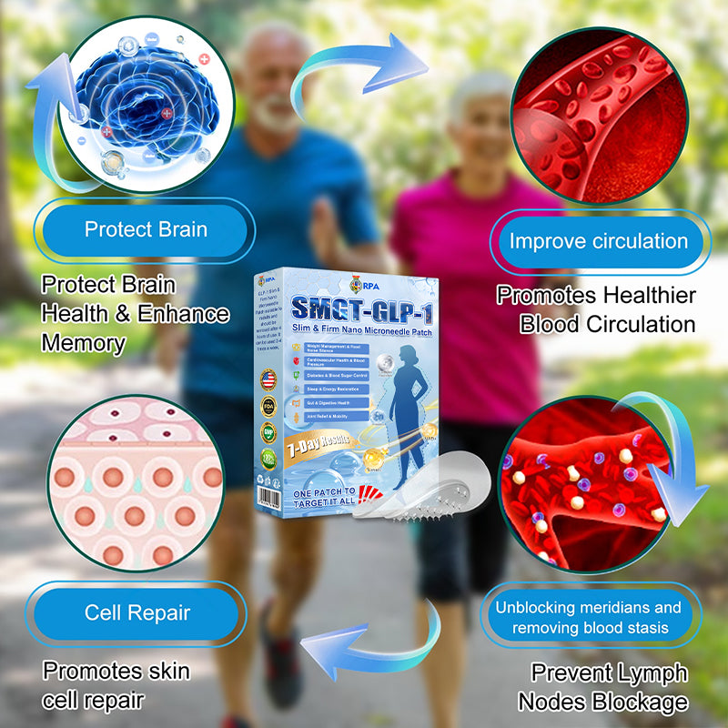 FDA Official Store | Rpaweightloss GLP-1 Slim & Firm Nano Microneedle Patch with Collagen, Turmeric & Matrixyl 3000丨Obesity, Cardiovascular Disease, Diabetes, Sleep Apnea, Joint Problems and More