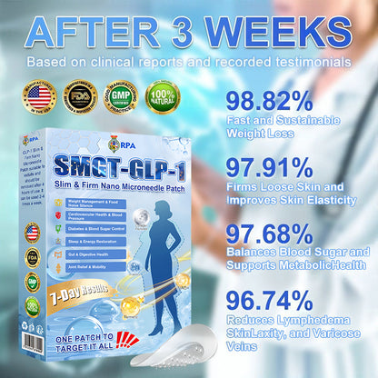 FDA Official Store | Rpaweightloss GLP-1 Slim & Firm Nano Microneedle Patch with Collagen, Turmeric & Matrixyl 3000丨Obesity, Cardiovascular Disease, Diabetes, Sleep Apnea, Joint Problems and More