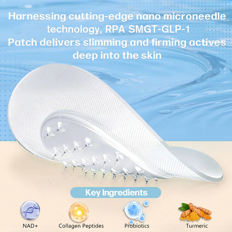 FDA Official Store | Rpaweightloss GLP-1 Slim & Firm Nano Microneedle Patch with Collagen, Turmeric & Matrixyl 3000丨Obesity, Cardiovascular Disease, Diabetes, Sleep Apnea, Joint Problems and More